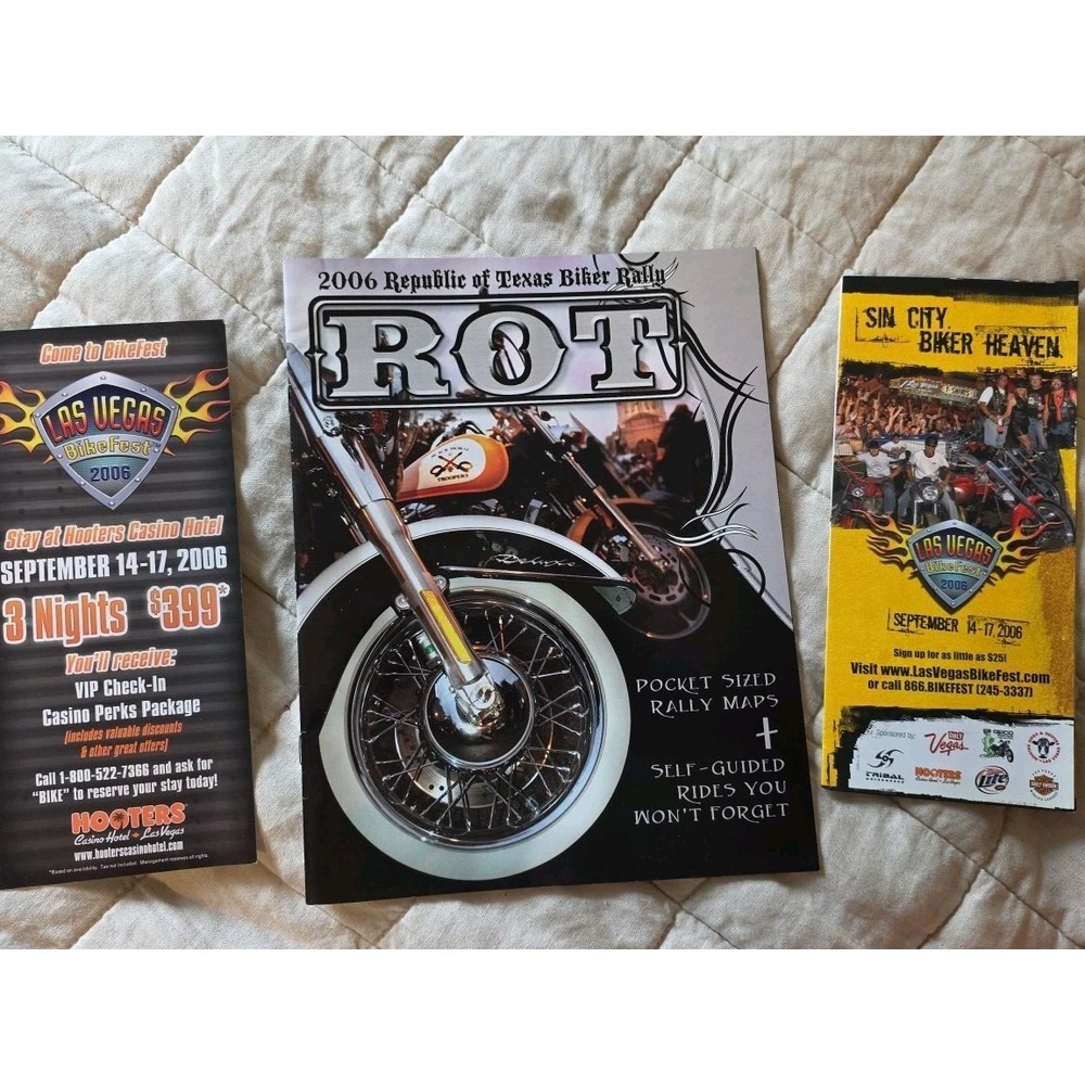 2006 Republic of Texas Biker Rally Catalog + 2006 Las Vegas Bikefest‎ Brochures